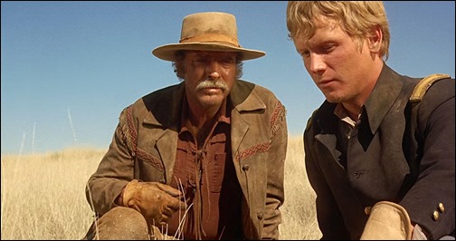 Lancaster y Bruce Davison en La venganza de Ulzana