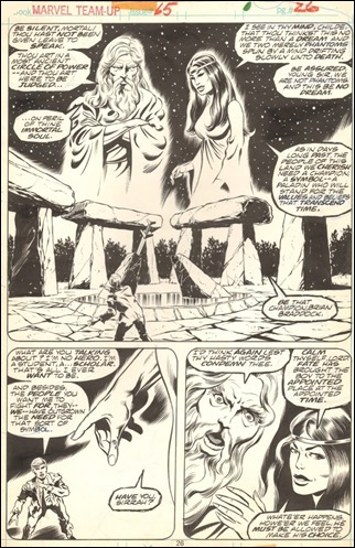 John Byrne recrea el nacimiento de Britania en Marvel Team-up