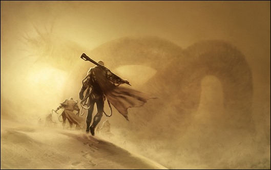 Ilustracion de Dune por Henrik Sahlstrom