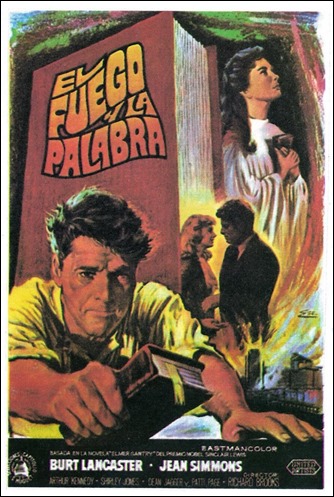 Cartel de El fuego y la palabra