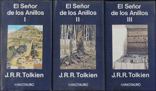 La primera edicion espanola de El Senor de los Anillos, en Minotauro