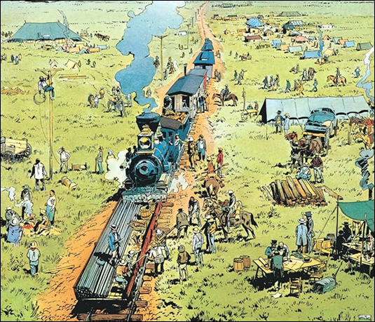 Blueberry y el ferrocarril