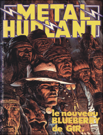 Ilustracion promocional de la nueva saga de Blueberry en Metal Hurlant