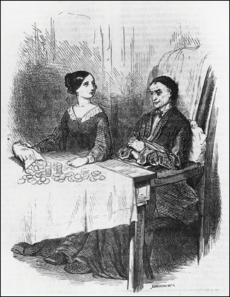 Eugenia Grandet y su padre, por Emile Deschamps