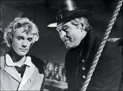 Terence Stamp y Robert Ryan en La fragata infernal