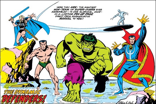 Los Defensores, por su primer dibujante, Sal Buscema