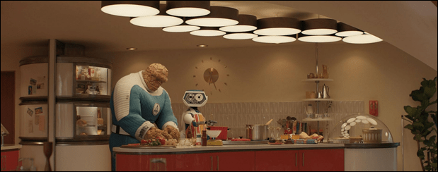 La Cosa y Herbie en la cocina del Edificio Baxter