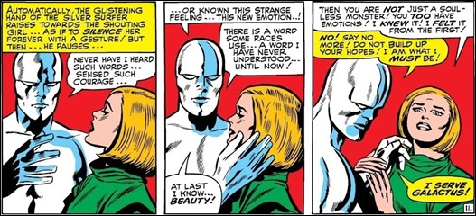 Silver Surfer descubre la belleza del ser humano en Alicia Masters