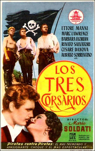 Los tres corsarios, delicioso apocrifo de Emilio Salgari
