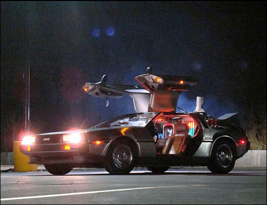 El DeLorean que viaja en el tiempo