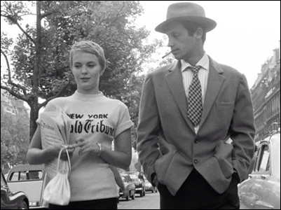 Seberg y Belmondo en Al final de la escapada