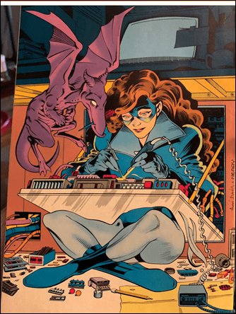 Kitty Pryde y su dragon Lockheed