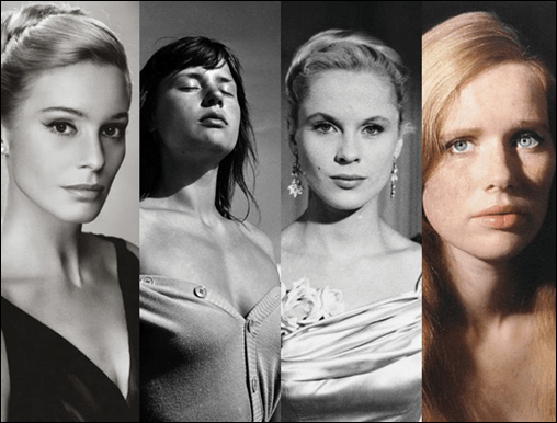 Ingrid Thulin, Harriet y Bibi Andersson y Liv Ullmann, las actrices de Bergman