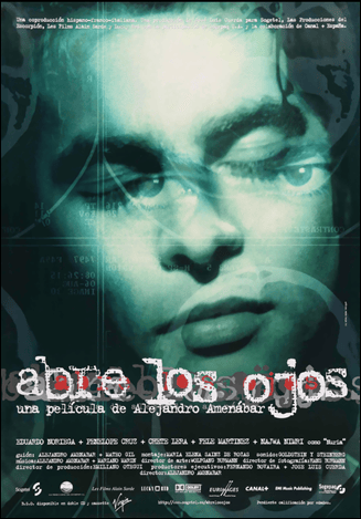 El feisimo poster de Abre los ojos, de Amenabar